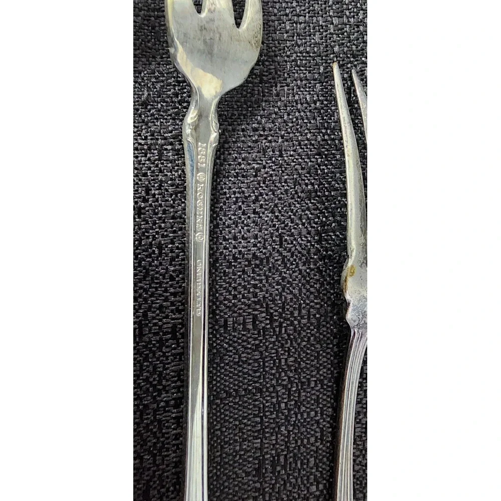 Rogers‎ A1 Oneida Community Plate Forks Spoons Silverplate 1880 5pc Set Flatware